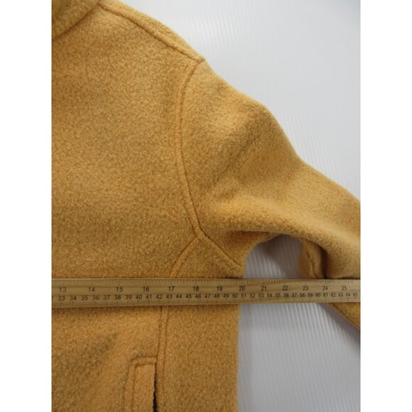 VINTAGE Woolrich Jacket Large Mustard TechnoWool Fleece 90s Y2K * - Picture 7 of 13